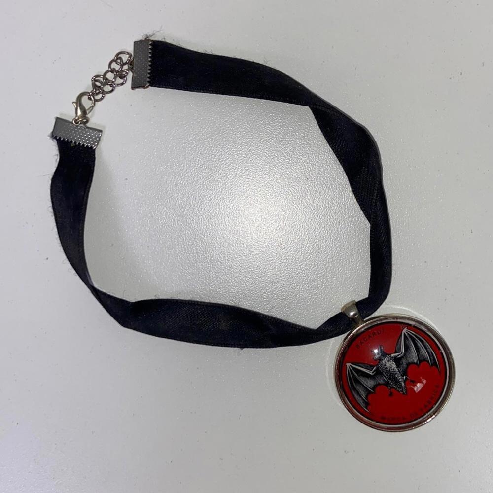 NWT Bacardi Bat Logo Choker